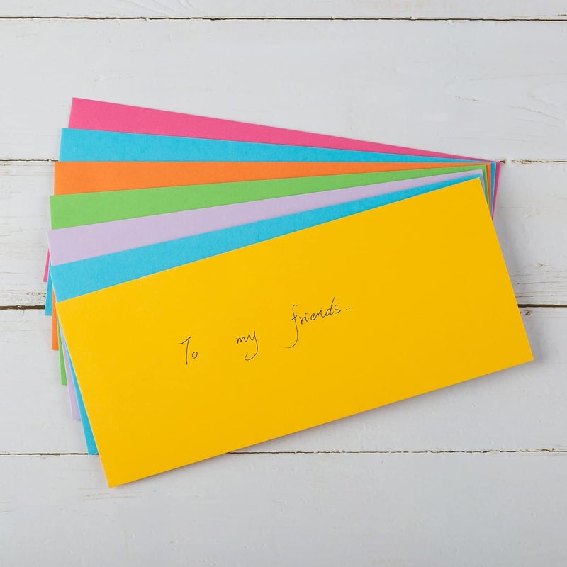 Wishop 100 Pack Colorful #10 Business Envelopes Self Seal Standard Envelopes for Office Checks, Business, Letter Mailing Invoices, 4.13 x 9.49 Inches (Colorful) - Image 4